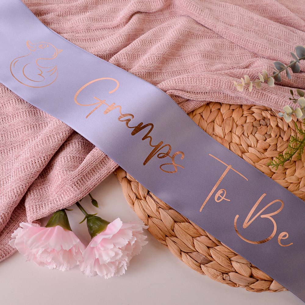 Personalised Rose Gold Baby Shower Sash