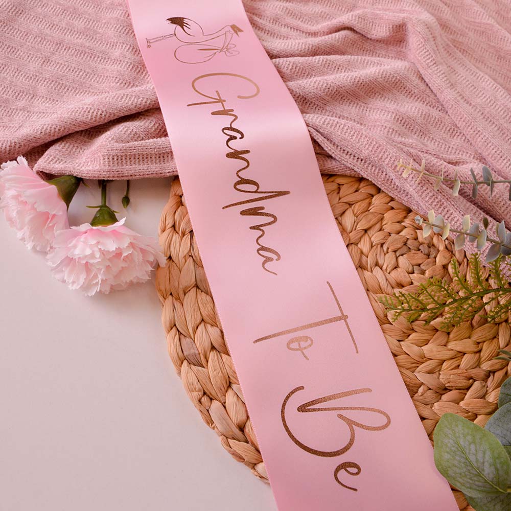 Personalised Rose Gold Baby Shower Sash