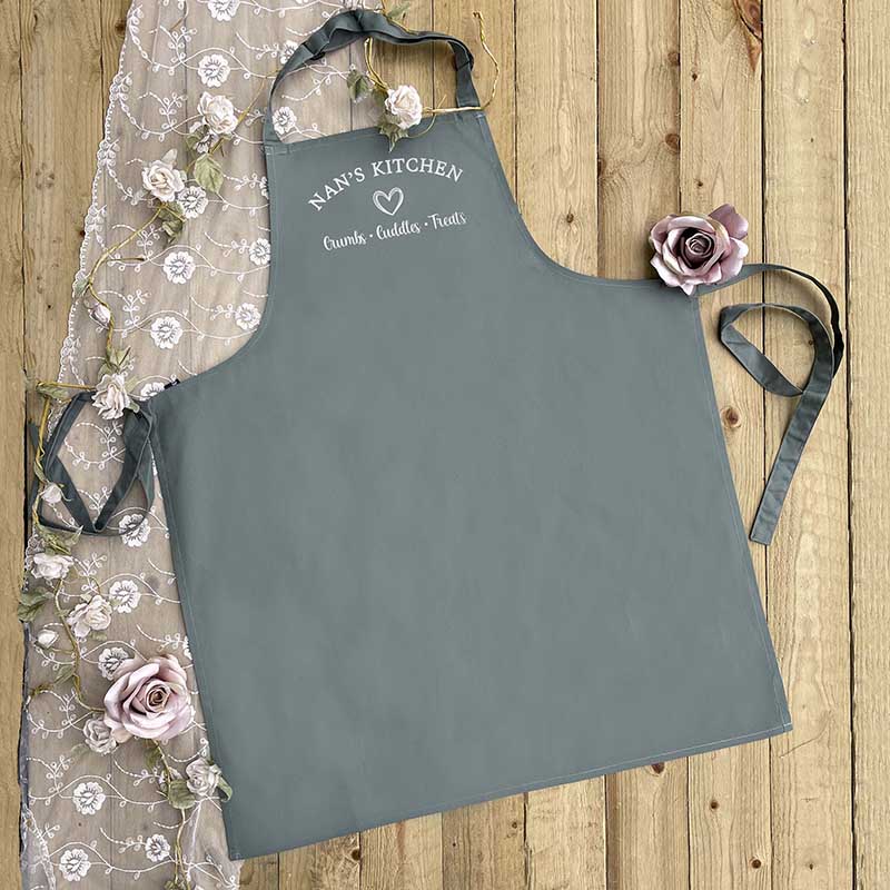 Personalised Mum Apron - Crumbs, Cuddles, Treats