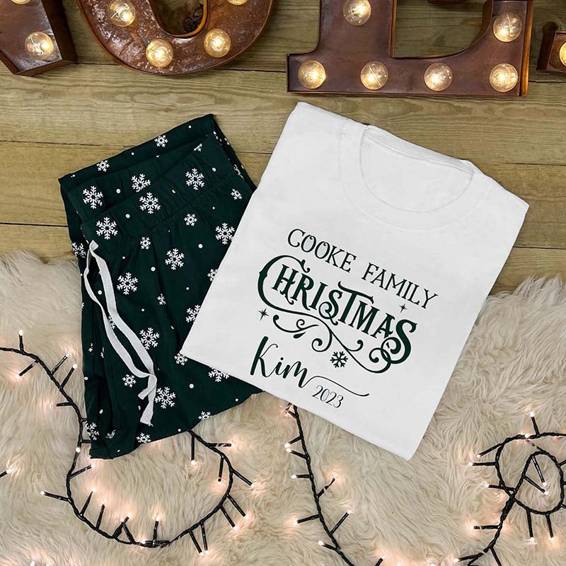 Personalised Family Christmas Pyjamas