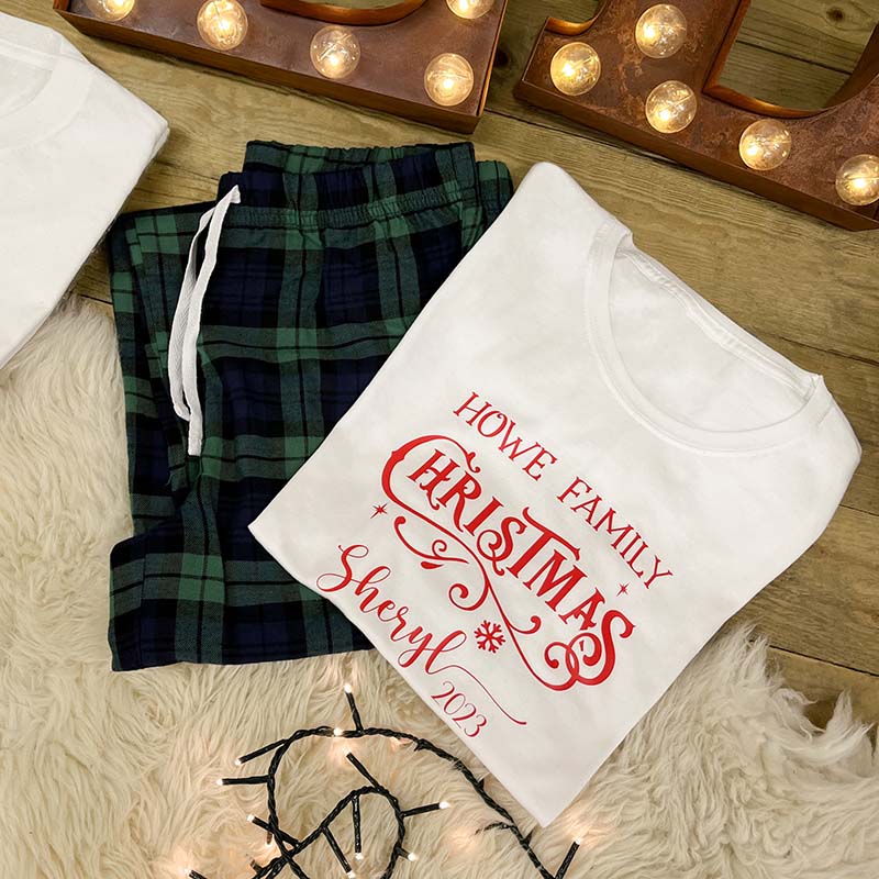 Personalised Family Christmas Pyjamas