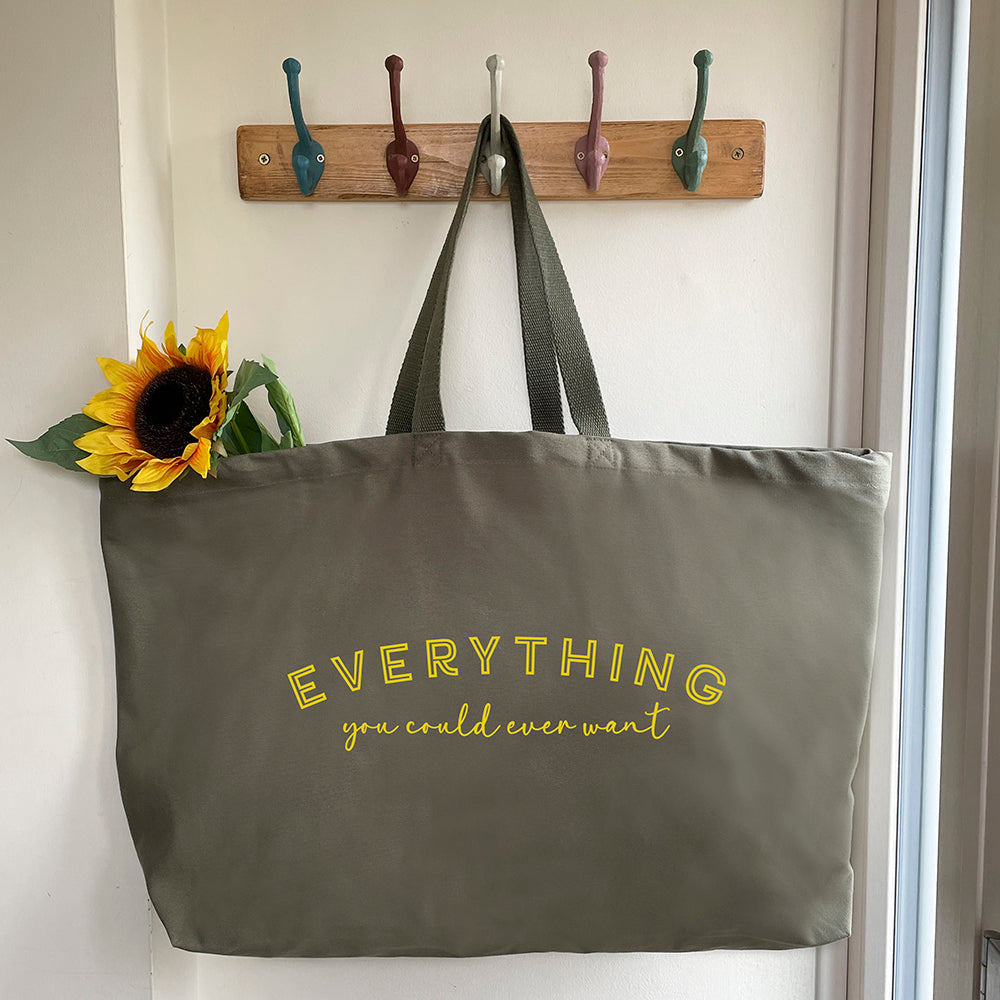 Oversized Tote Bag - Everything