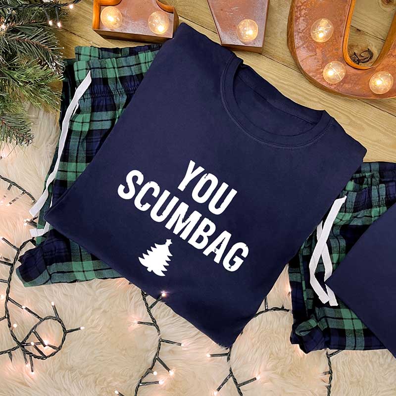 Couples Christmas Pyjamas - You Scumbag, You Maggot