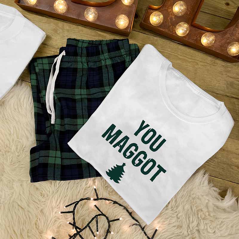 Couples Christmas Pyjamas - You Scumbag, You Maggot