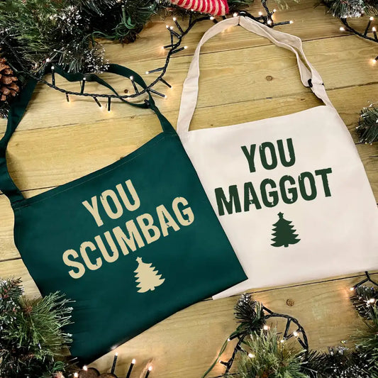 Personalised Couples Apron Set - You Scumbag You Maggot