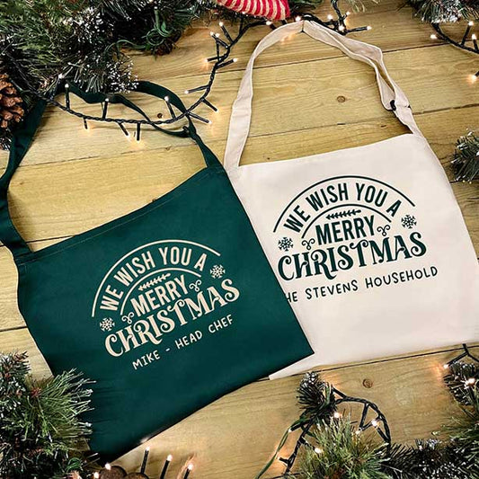 Personalised Christmas Apron - Merry Christmas