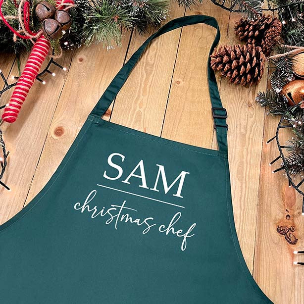 Personalised Christmas Apron - Christmas Chef