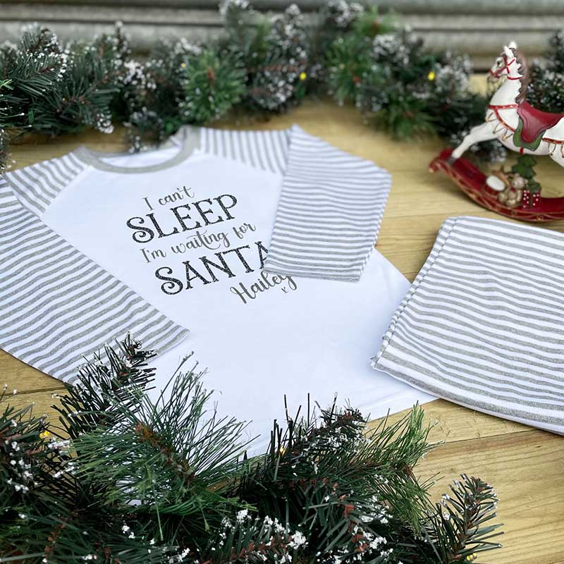 Children's Personalised Pyjamas - I Can't Sleep Santa