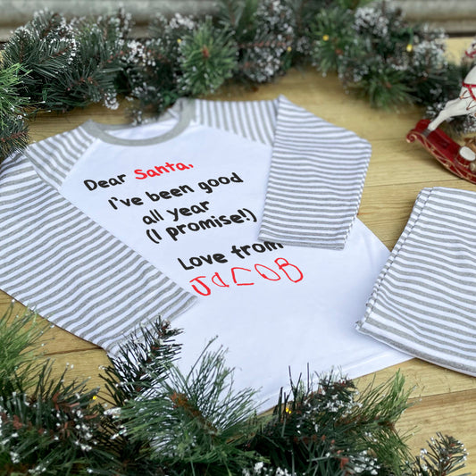 Children's Personalised Pyjamas - Dear Santa