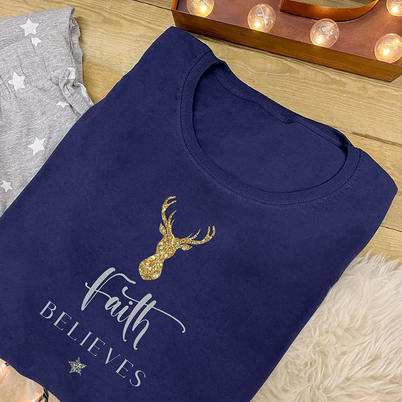 Personalised Family Christmas Pyjamas - I Believe