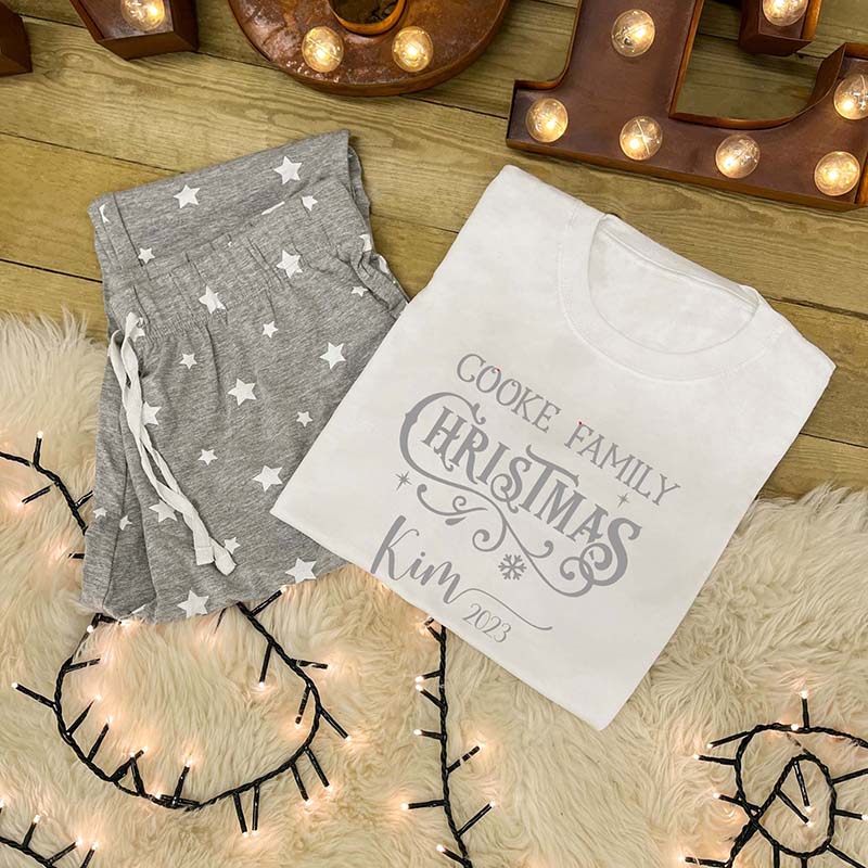 Personalised Family Christmas Pyjamas