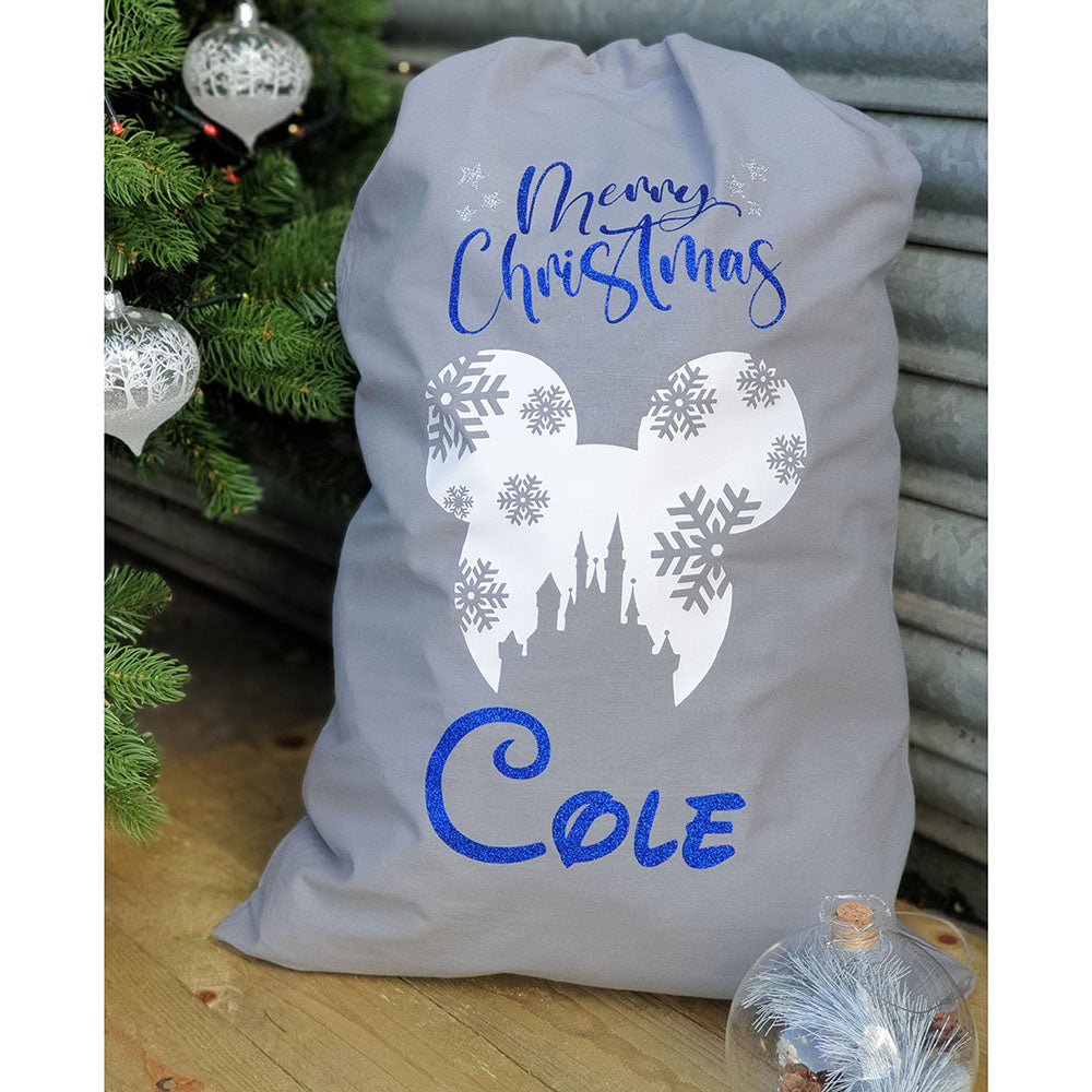 Personalised Minnie or Mickey Christmas Sack