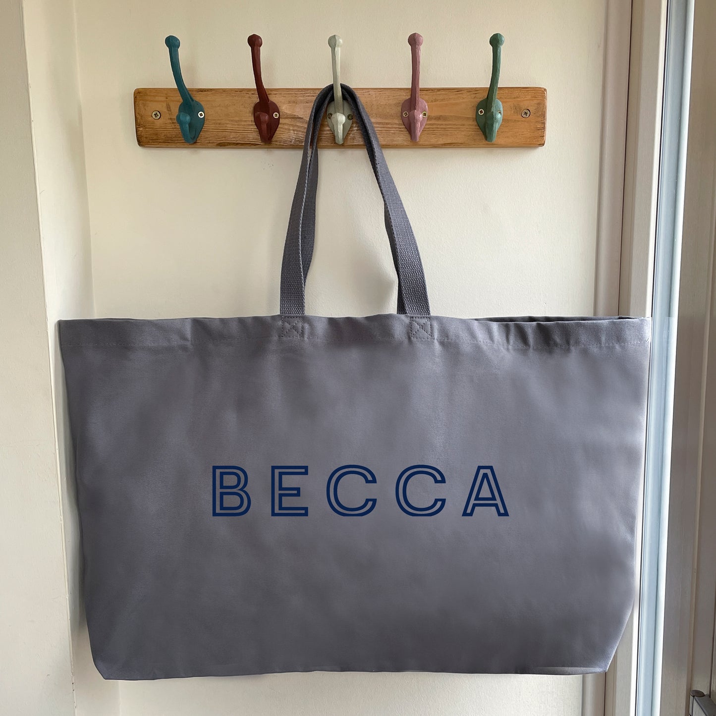 Oversized Tote Bag - Name