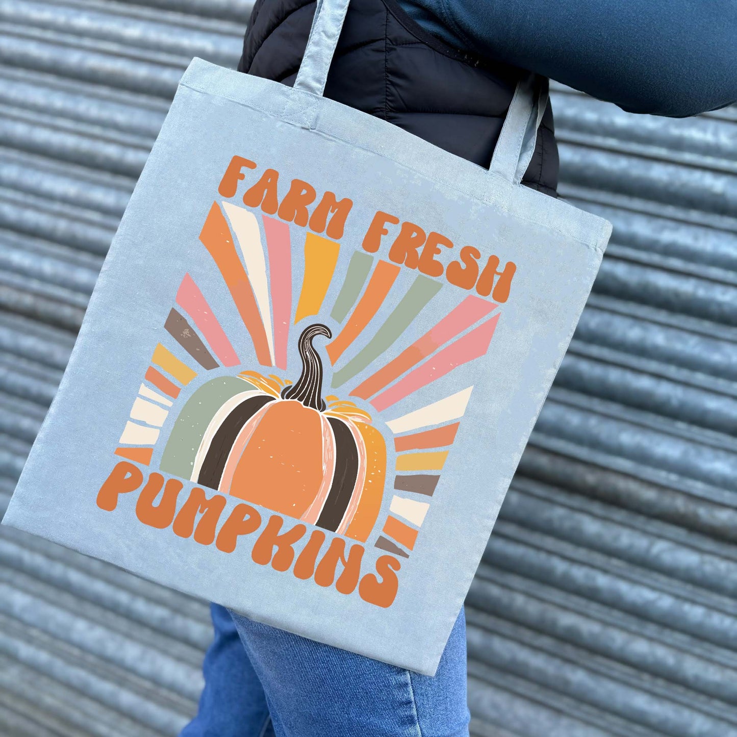 Farm Fresh Pumpkins Cotton Tote Bag