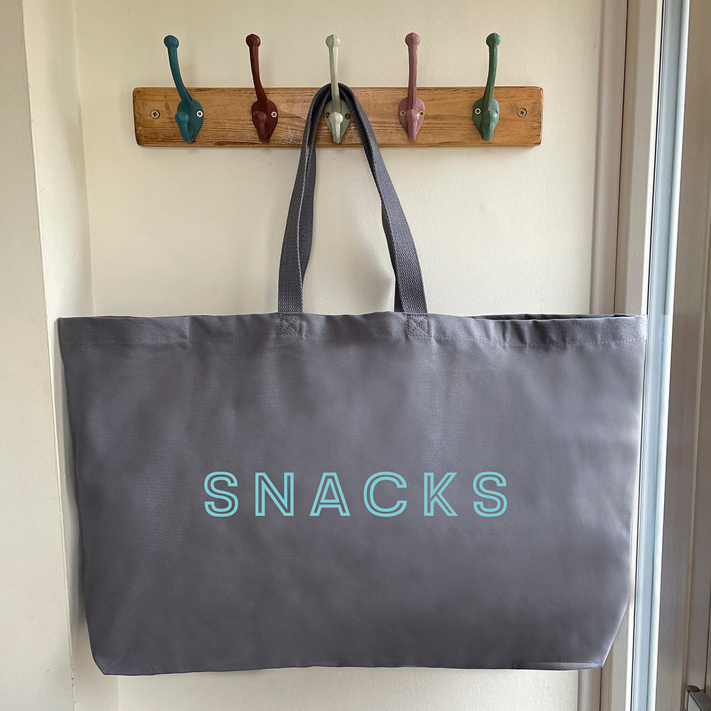 Oversized Tote Bag - SNACKS