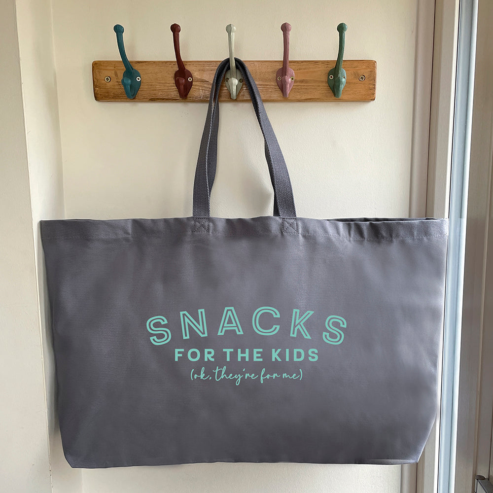 Oversized Tote Bag - Snacks For The Kids