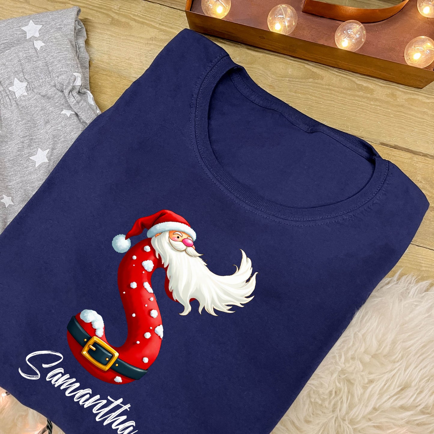 Personalised Family Christmas Pyjamas - Santa Alphabet