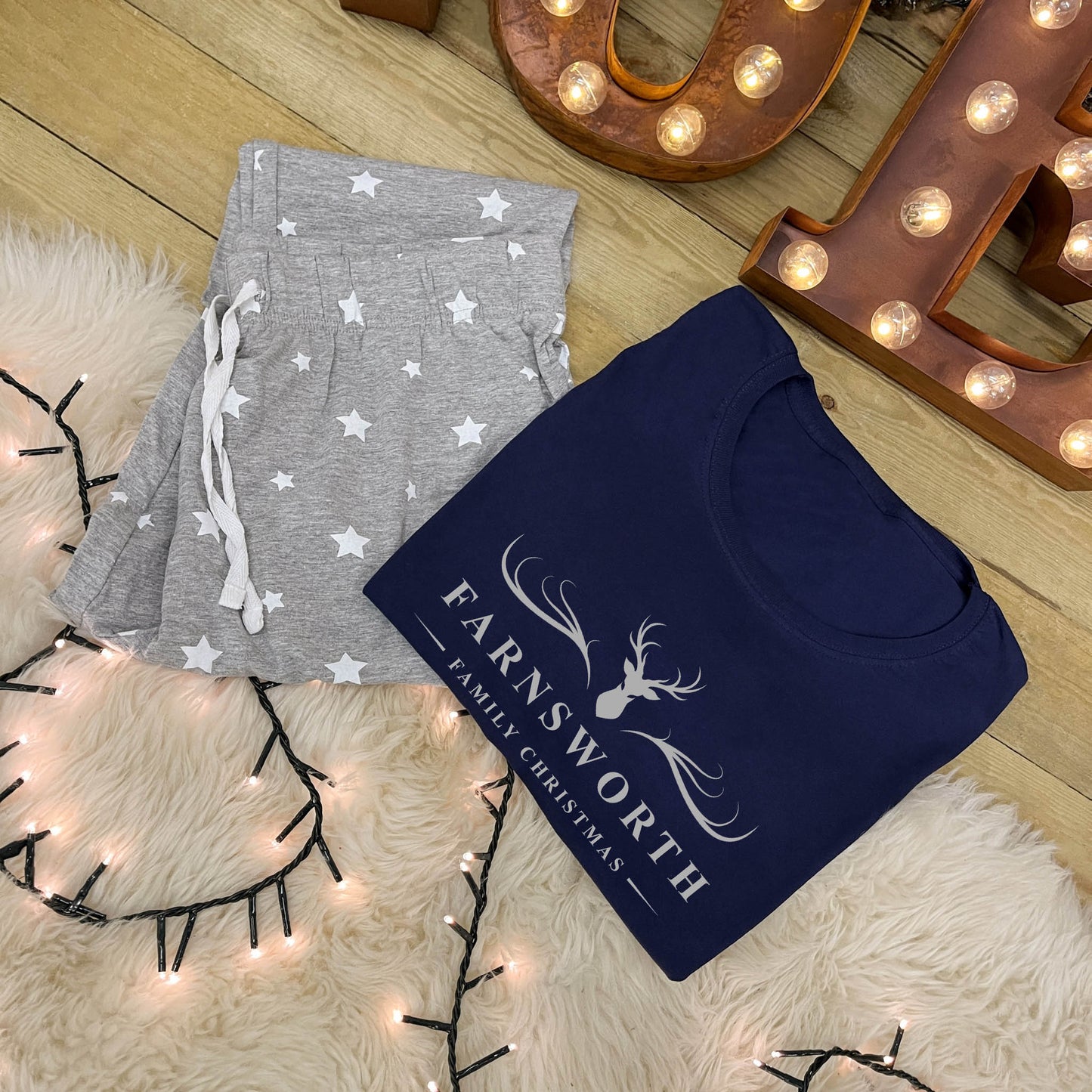 Personalised Family Christmas Pyjamas - Deer