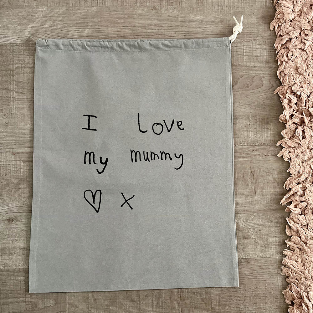 Personalised Storage Bag with Handwriting