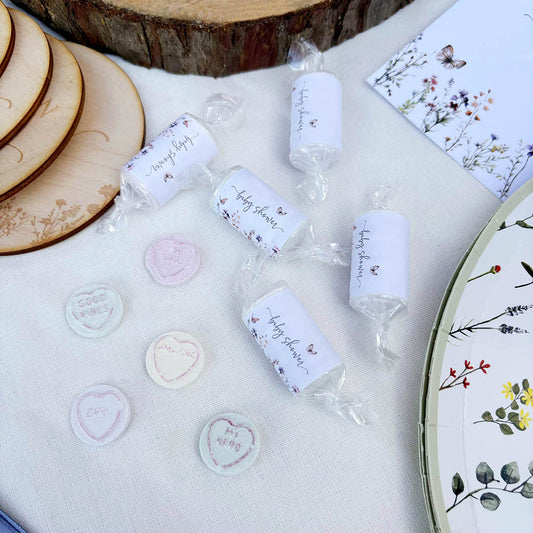 Baby Shower Love Heart Sweets – Wildflower Baby Shower