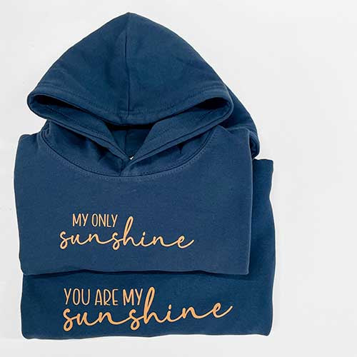 You Are My Sunshine - Parent And Child Hoodie Set