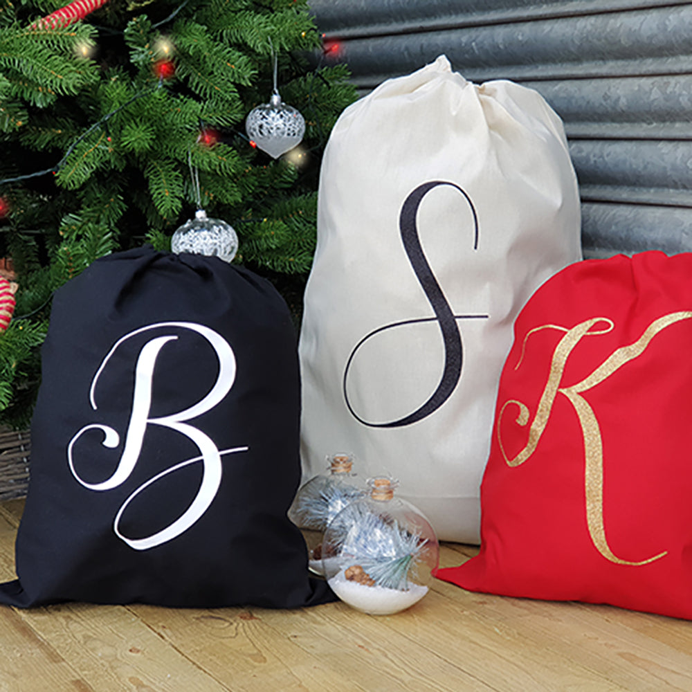 Personalised Initial Christmas Sack