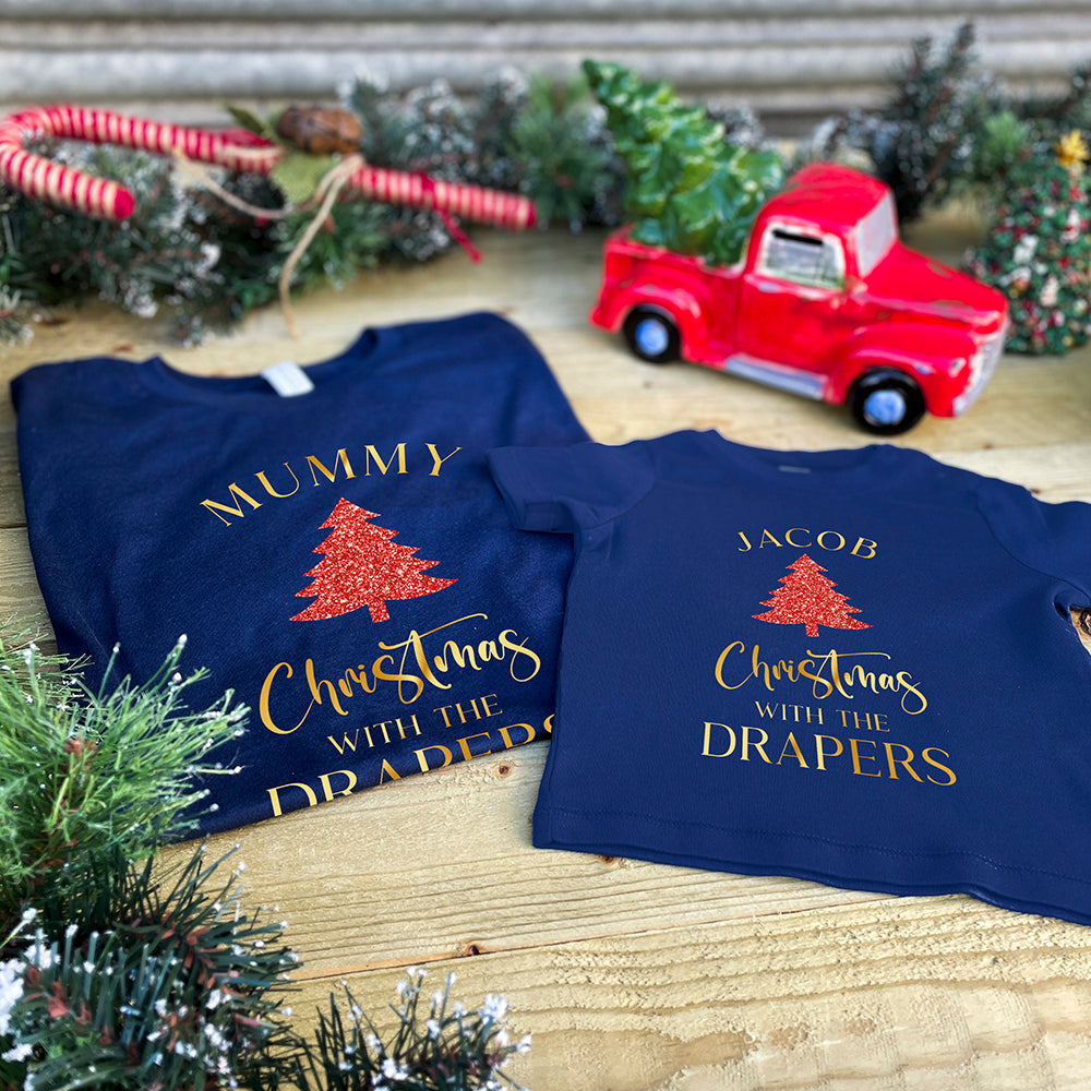 Personalised Family Christmas T-Shirt – Christmas With