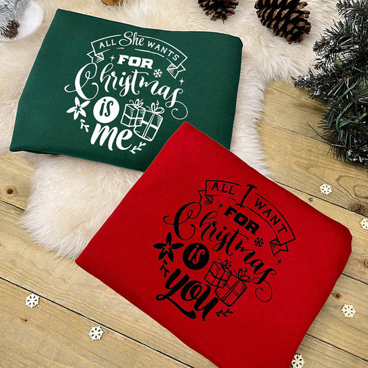 Couples Christmas Jumpers – All I Want For Christmas