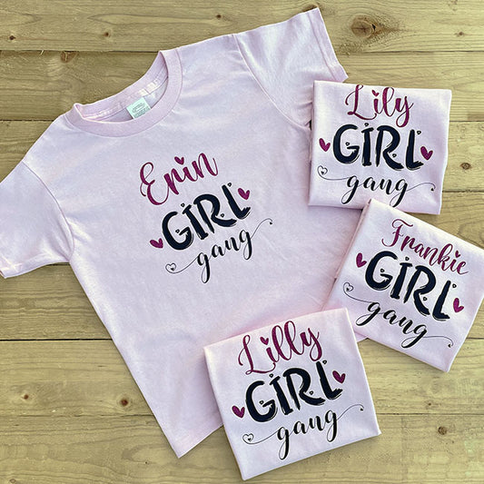 Personalised Kids T-Shirt - Girl Gang