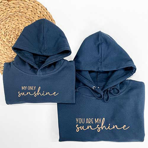 You Are My Sunshine - Parent And Child Hoodie Set