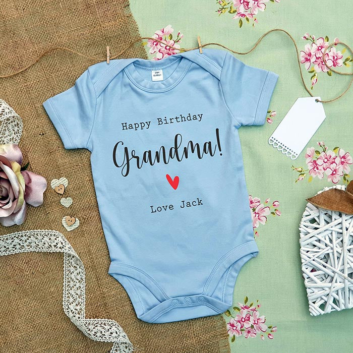 Personalised Baby Grow - Happy Birthday