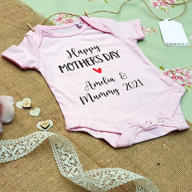 Personalised Baby Grow - Happy Mother's Day