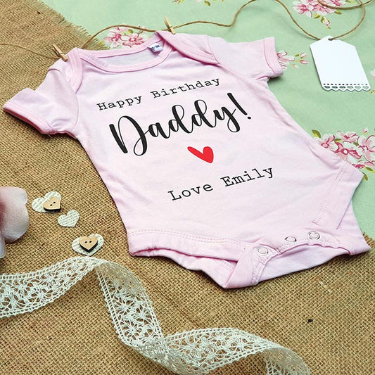 Personalised Baby Grow - Happy Birthday