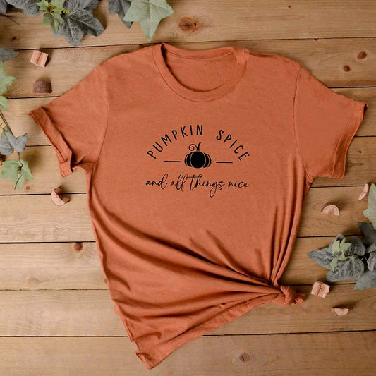 Pumpkin Spice T-Shirt - Unisex Heather Cotton