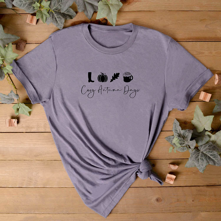 Cosy Autumn Days T-Shirt - Unisex Heather Cotton