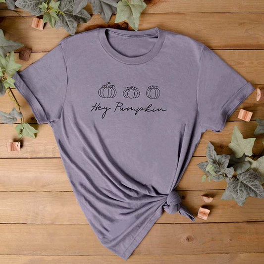 Hey Pumpkin T-Shirt - Unisex Heather Cotton