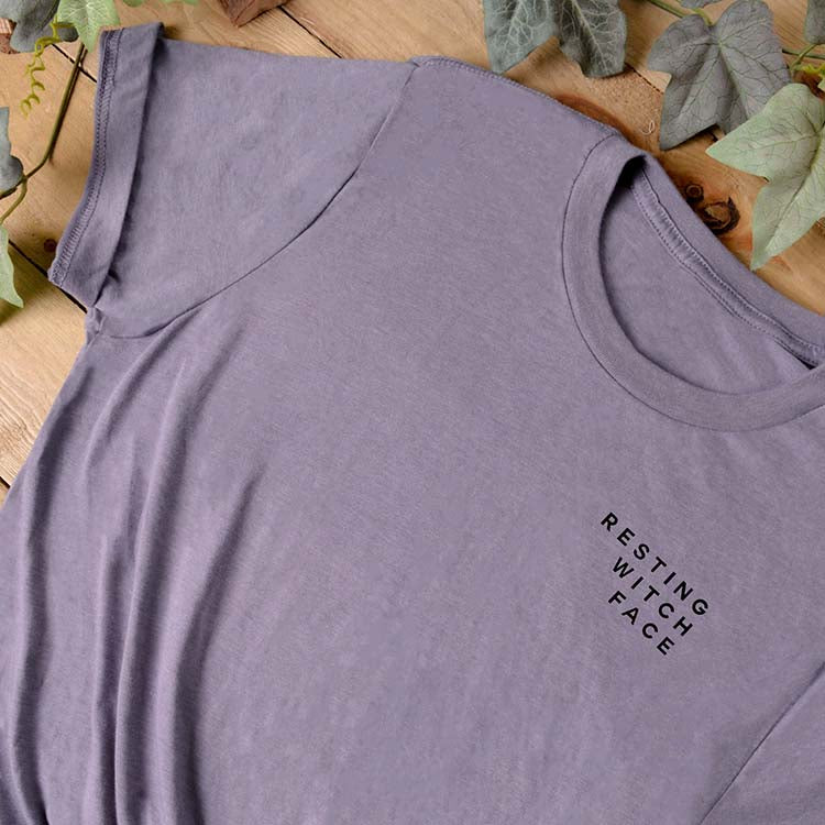 Resting Witch Face T-Shirt - Unisex Heather Cotton