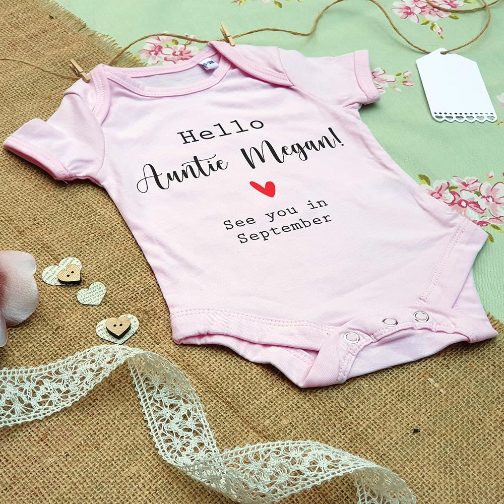 Personalised Baby Grow - Hello Family