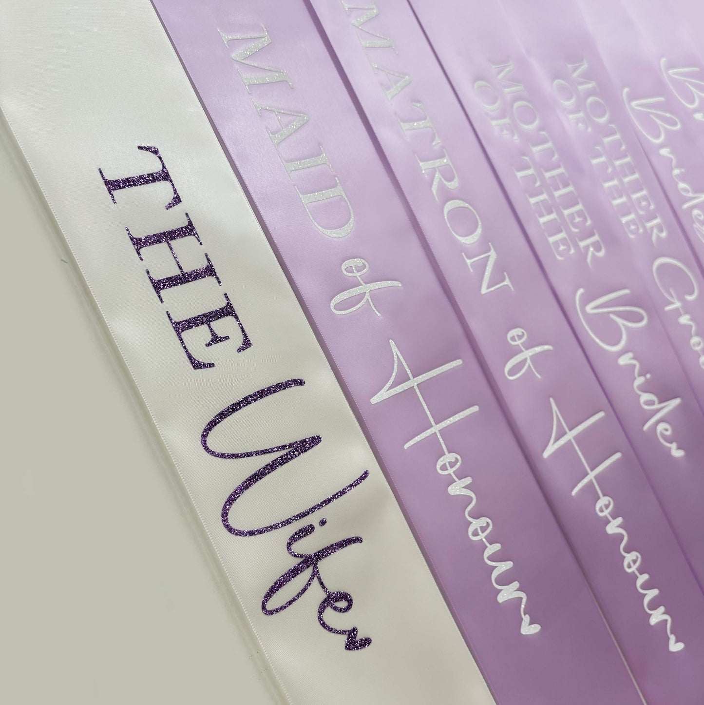 Personalised Glitter Sash - Future Mrs