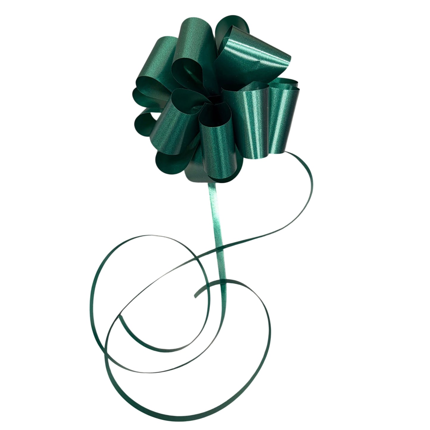 Hunter Green Plain Handmade Wedding Car Door Bow