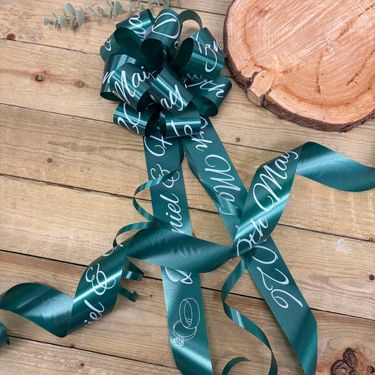 Hunter Green Personalised Wedding Car Kit