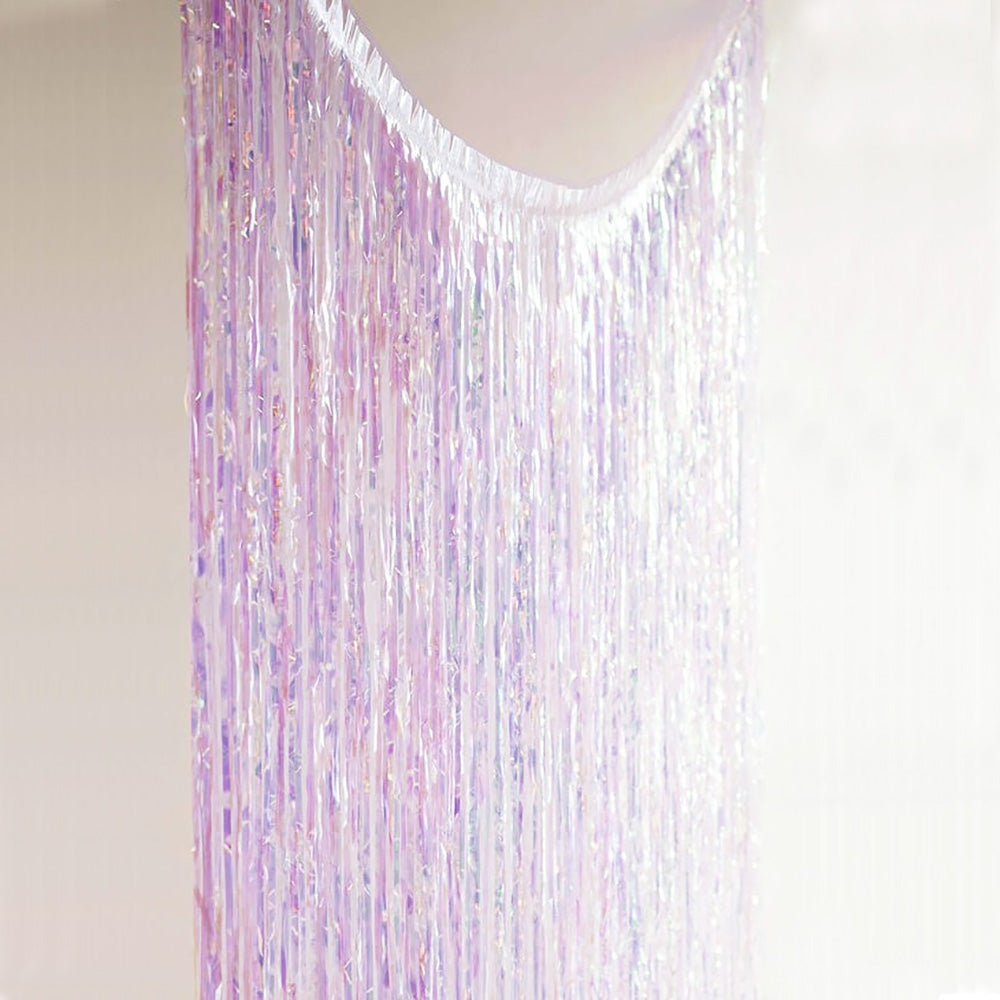 Iridescent Fringe Curtain