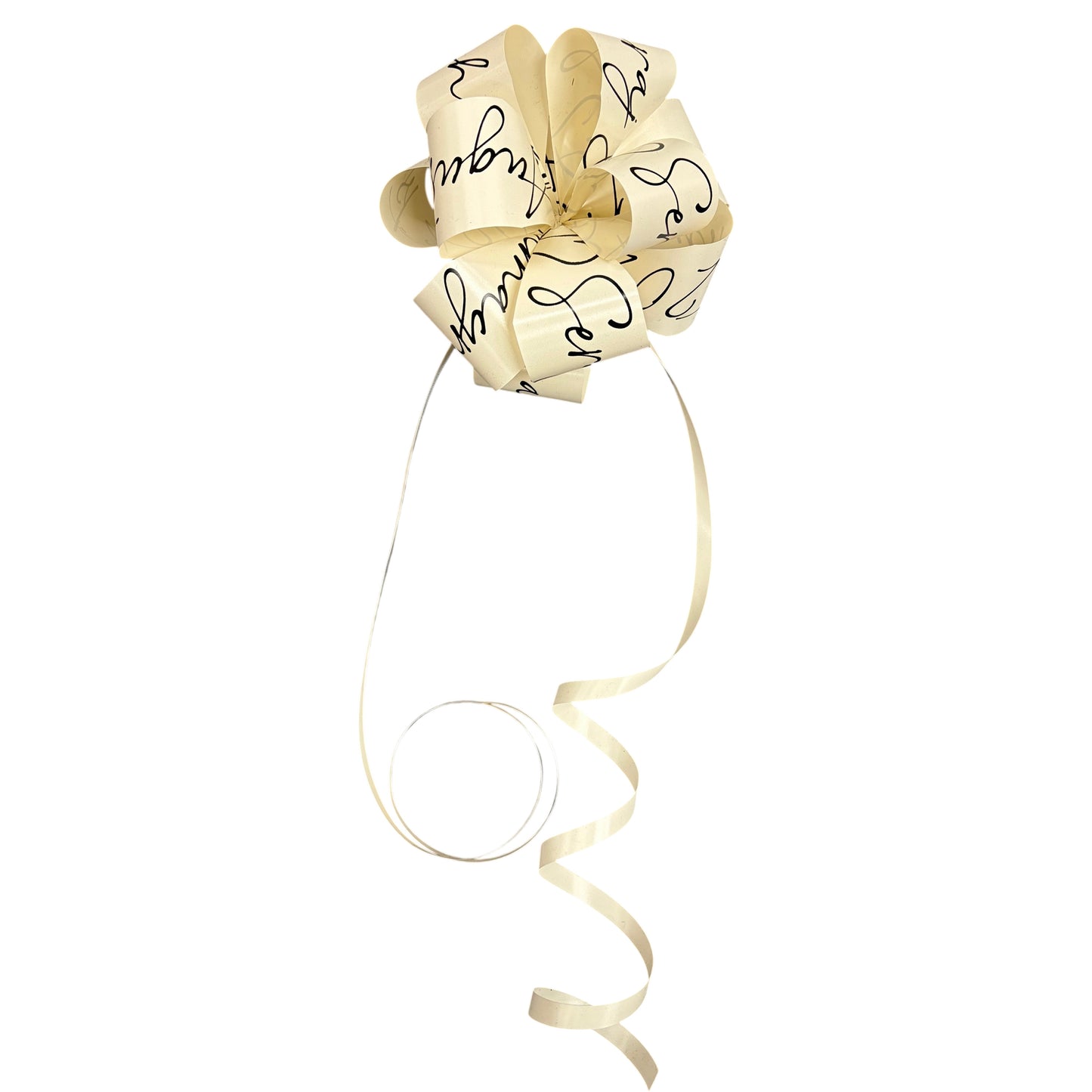 Ivory Personalised Handmade Wedding Car Door Bow