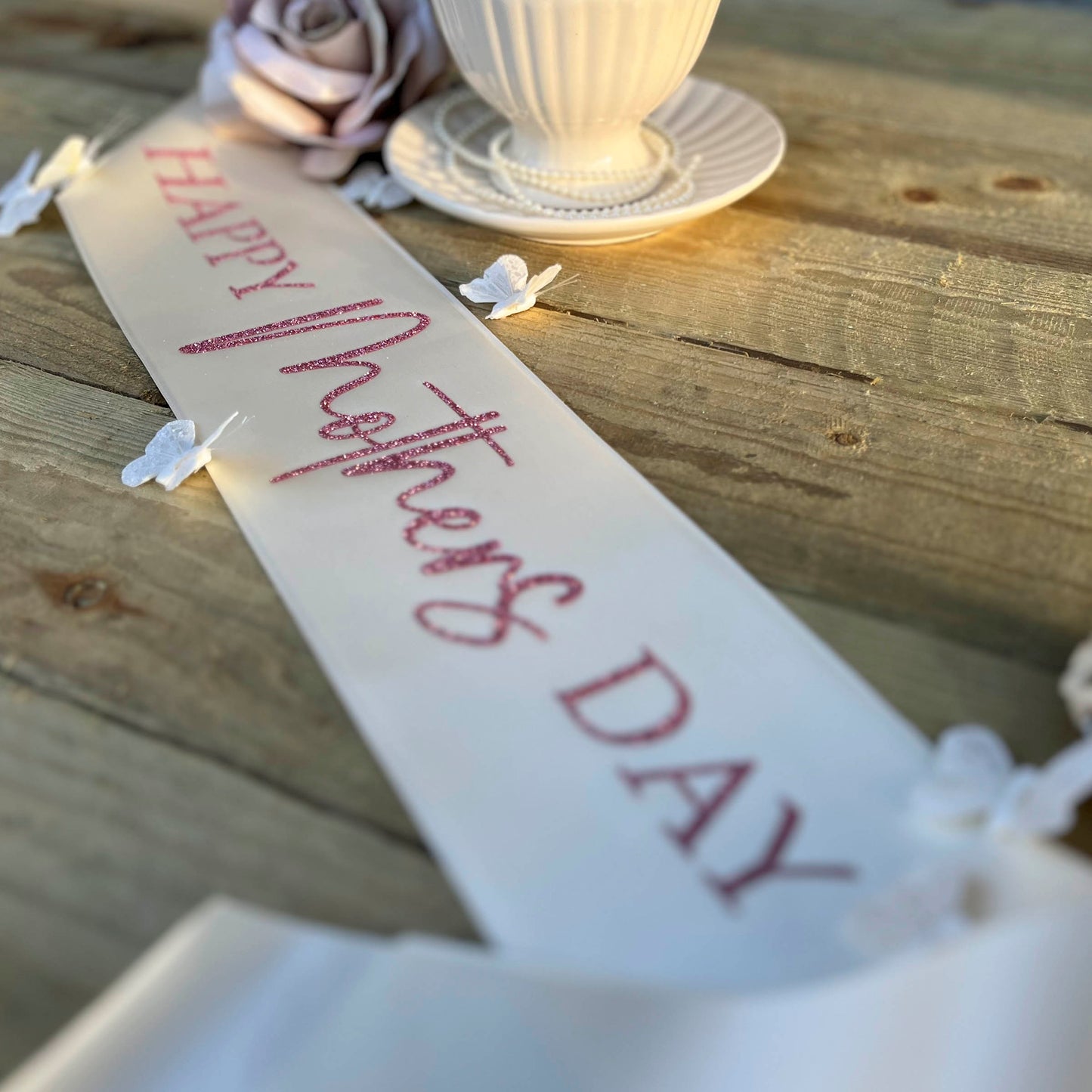 Personalised Glitter Sash - Happy Mother's Day