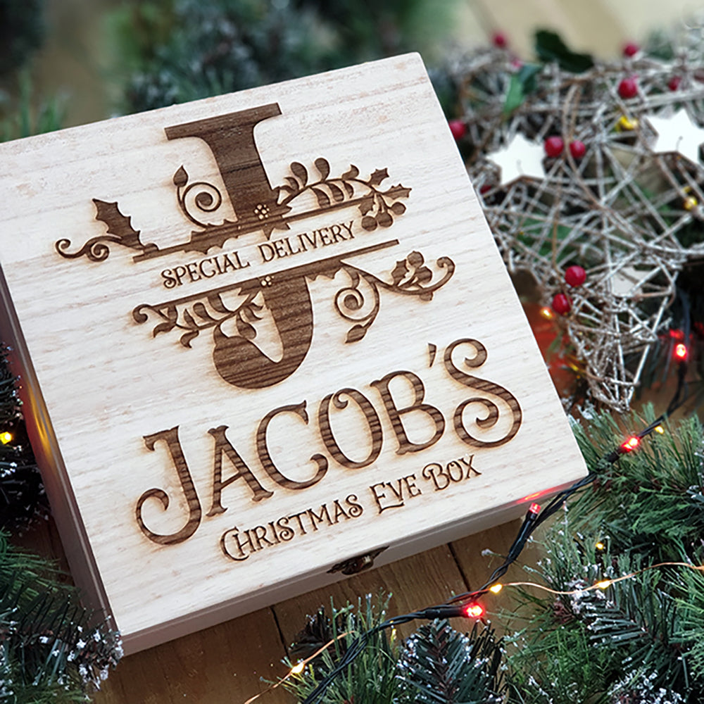 Personalised Christmas Eve Box – Monogram