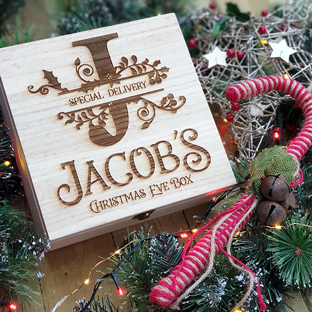 Personalised Christmas Eve Box – Monogram