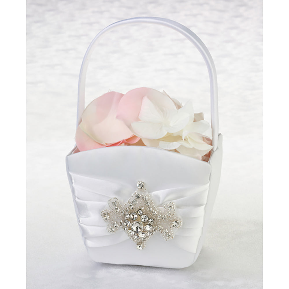 Jewel Motif Flower Basket