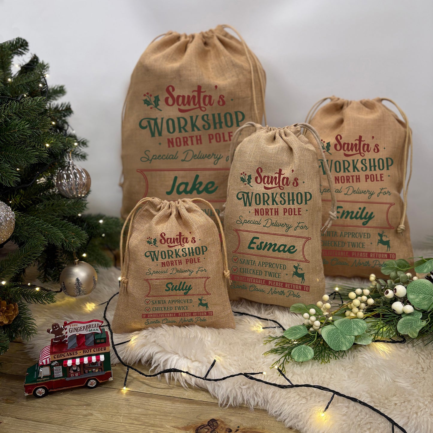 Jute Delivery Christmas Gift Sack