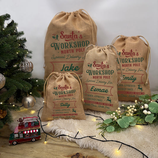 Jute Delivery Christmas Gift Sack