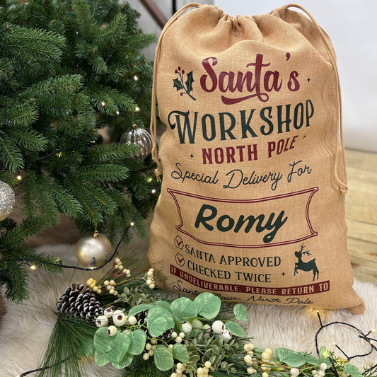 Jute Delivery Christmas Gift Sack